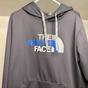 The North Face Men's Black and Blue Hoodie